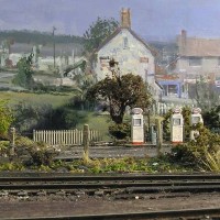View of the village on the backscene