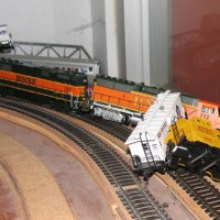 BNSF GP60s Crash