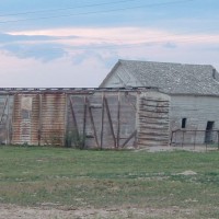 A CB&Q Boxcar as a storage place.