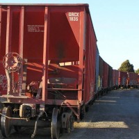 String of Hopper Cars