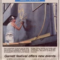 Dale Loutzenhiser painting C&O caboose