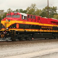 KCS4721 refueling at Danville KY, 10-12-07