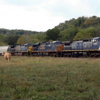 CSX7375 NB at Worthville KY