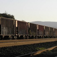 Long Row of Hoppers  SSF Rail Yard