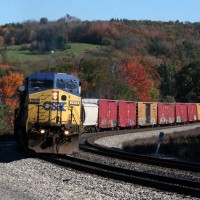 CSX7876 EB at Glade City PA, 10/15/06