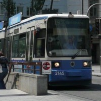 A tram in Munich, Germany