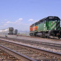 BNSF Switcher's Sitting And Waiting