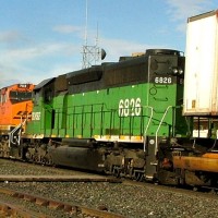 BN action around Shelby, MT
