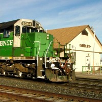 BN action around Shelby, MT