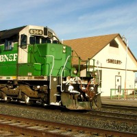 BN action around Shelby, MT