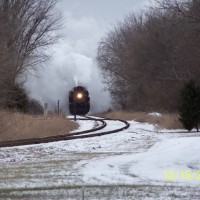 Pere Marquette 1225 pulls the North Pole Express