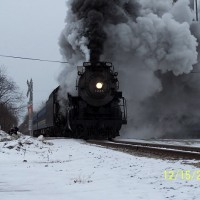 Pere Marquette 1225 pulls the North Pole Express