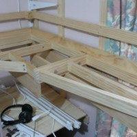 Mockup of staging yard helix-end ladder