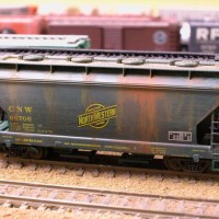 Weathered Covered Hopper - Micro Trains