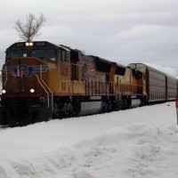 UP 5028 West in Weber Canyon