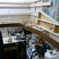 Staging deck, Fascia in place