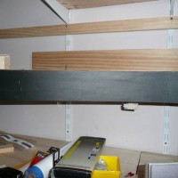 Staging deck, Fascia in place and painted