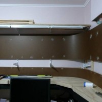 Hanging a backdrop - main deck part 2