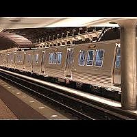 WMATA 7000 series arriving at station