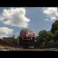 Flattening coins on the Fitchburg Line, MBTA 2027