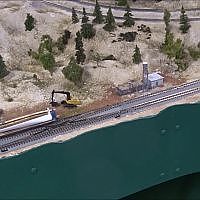 N Scale wind turbine train