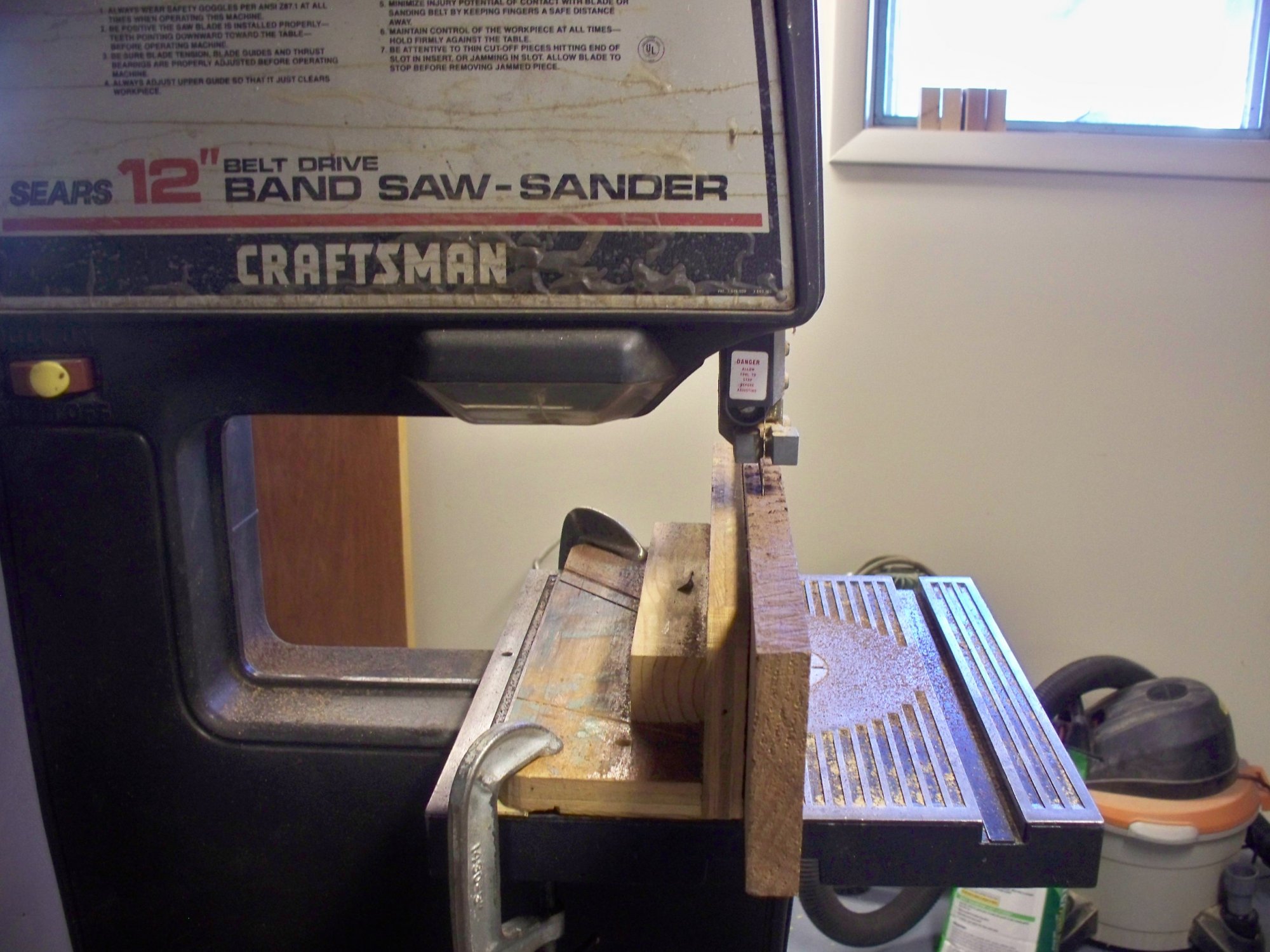 Bandsaw setup to resaw