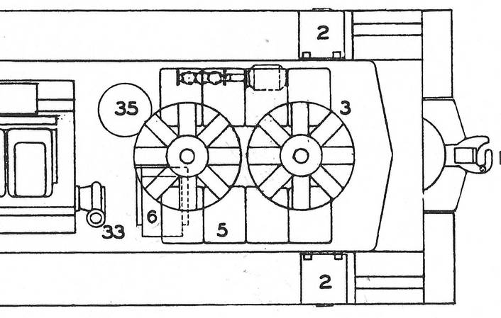 BLW DT6-6-2000 Drawing, detail showing two fans