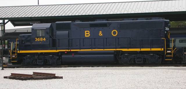 Newly repainted GP40 at the Museum.