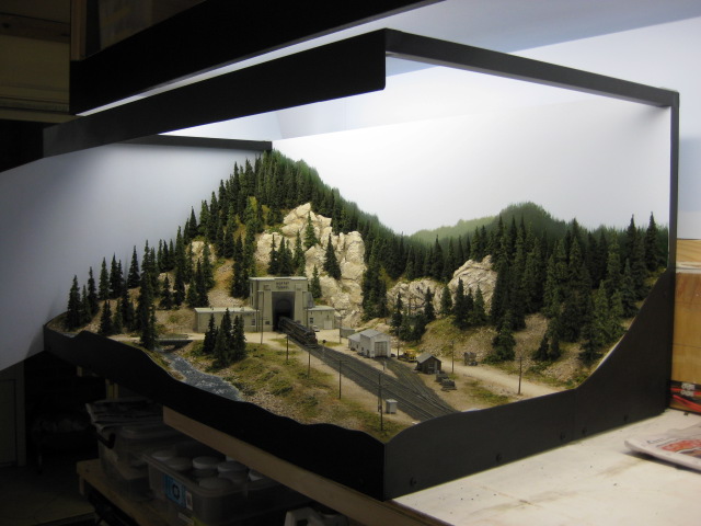 Overall view of my Moffat Tunnel diorama before I install it in my layout